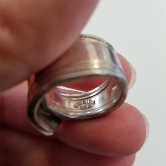 Oneida silverware repurposed ring size 5 - Picture 3 of 5